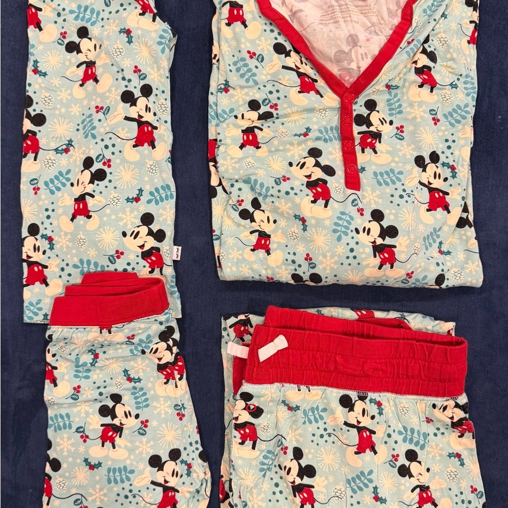 Little Sleepies Mickey Mouse Christmas Bundle (mommy and me)